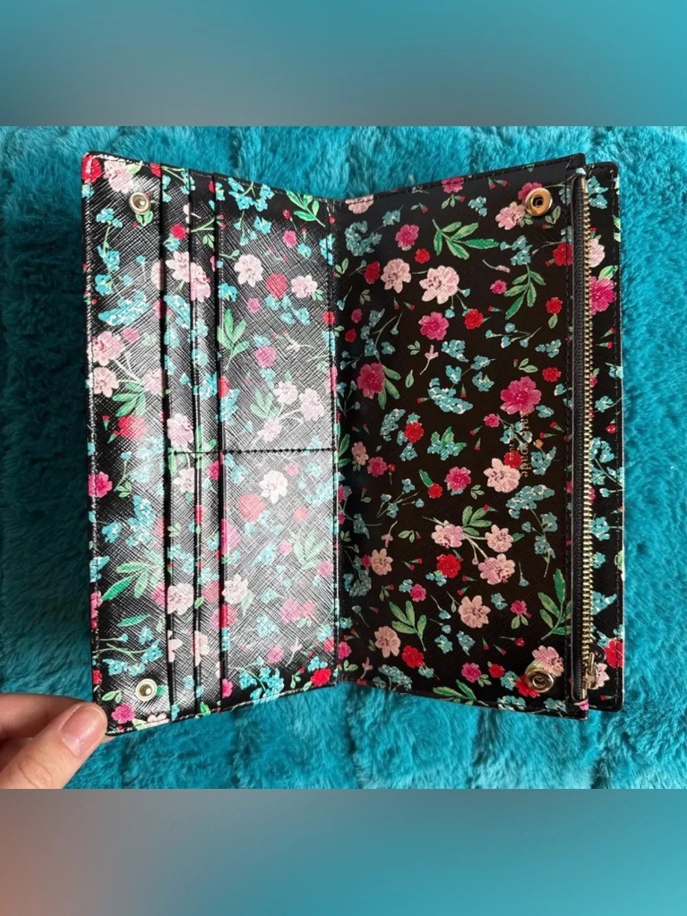 Kate Spade Gardner Street Greenhouse Floral Shawn Wallet Clutch Organizer